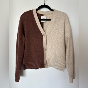 Abercrombie Two-Tone Wool Blend Cardigan